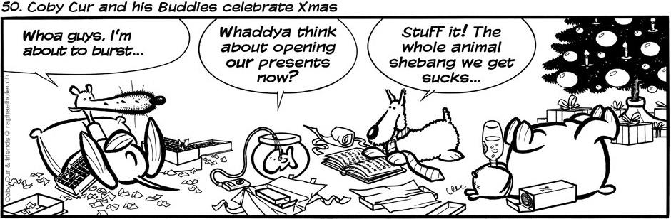 50. Coby Cur and his Buddies celebrate Xmas