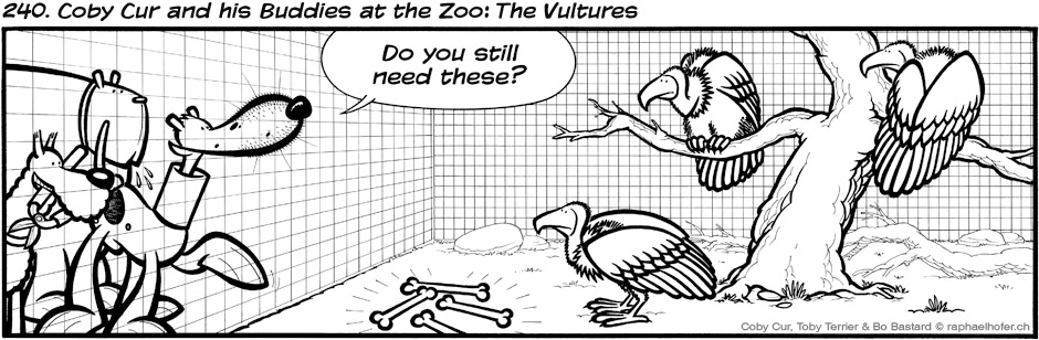 240. Coby Cur and his Buddies at the Zoo: The Vultures