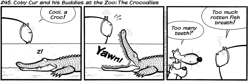 245. Coby Cur and his Buddies at the Zoo: The Crocodiles 