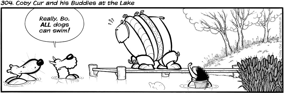 304. Coby Cur and his Buddies at the Lake