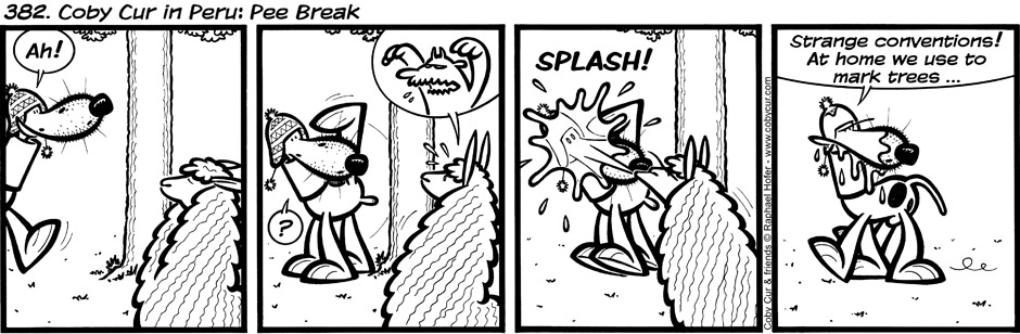 382. Coby Cur in Peru : Pee Break