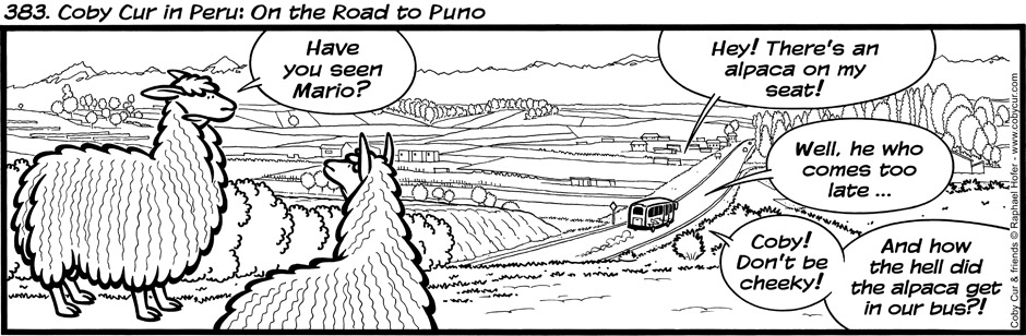 383. Coby Cur in Peru : On the Road to Puno
