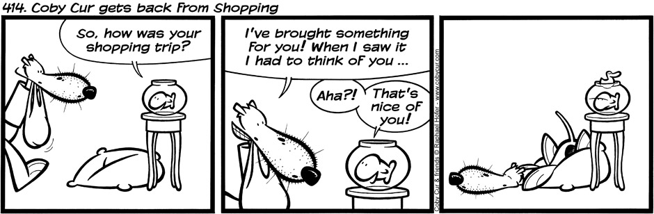 414. Coby Cur gets back from Shopping
