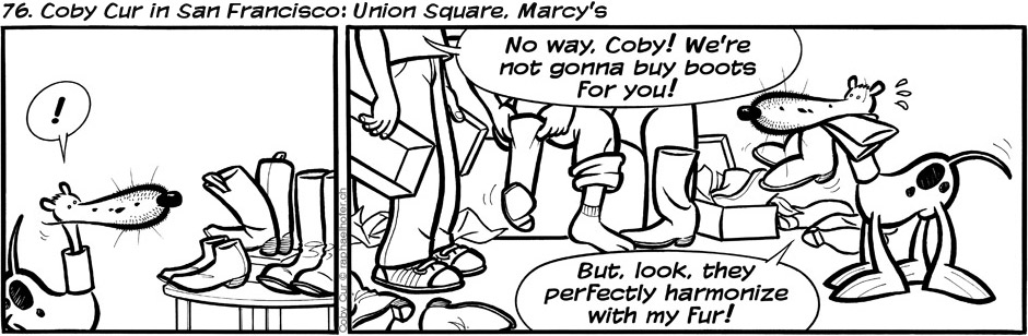 76. Coby Cur in San Francisco: Union Square, Marcy’s
