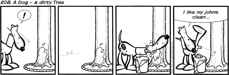 208. A Dog - a dirty Tree